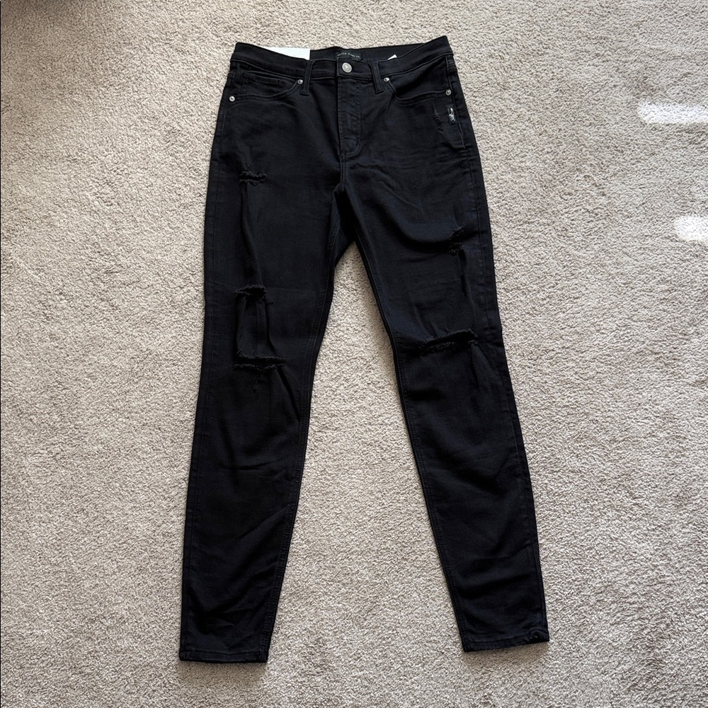 Silver Jeans Co. Black Denim Distressed Jeans